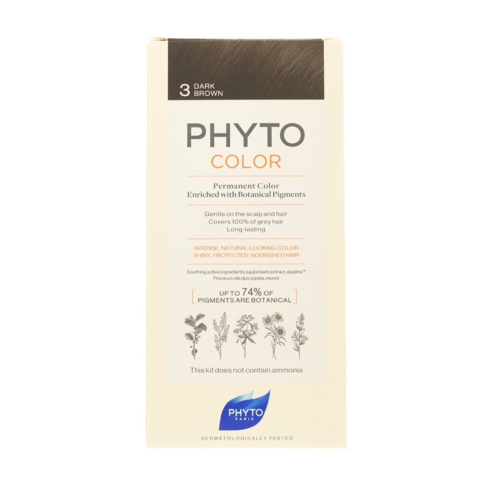 Phyto Color 3 Dark Brown Permanent Coloring 